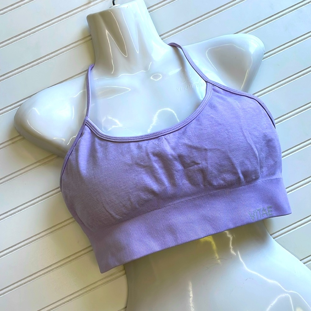 Vitae Apparel Lavender Cropped Activewear Top